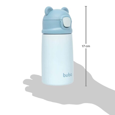 Vaso térmico doble pared celeste