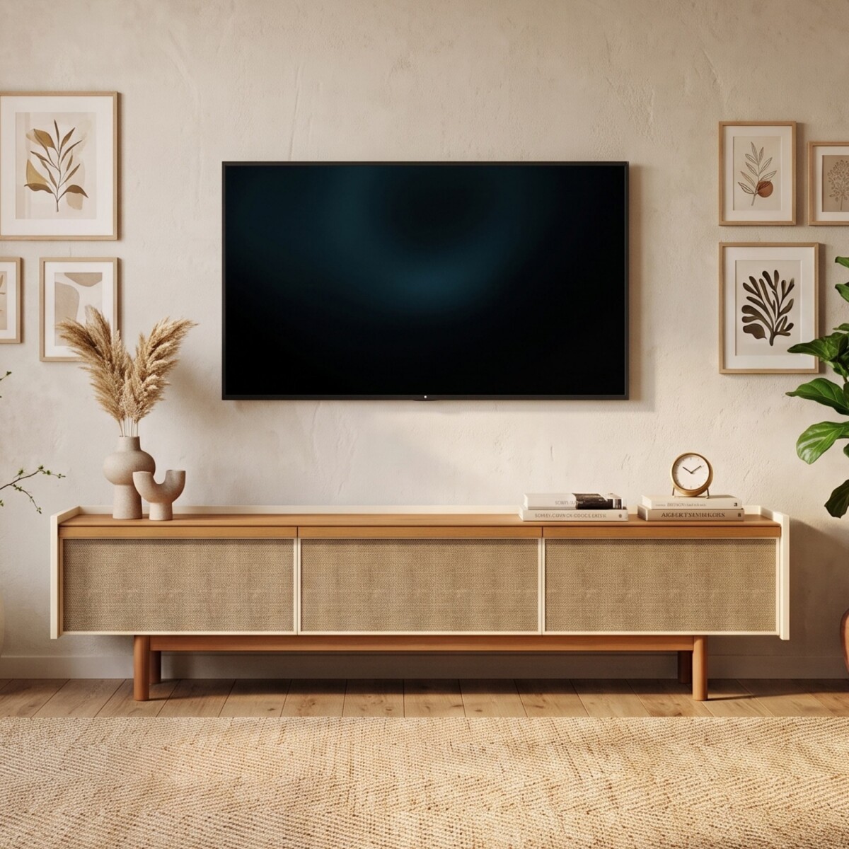 Rack para TV Dune 1.8 - Linea Manhattan - Off White 