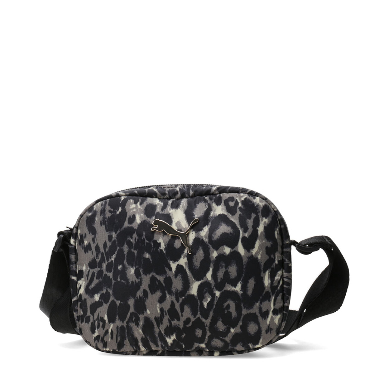 Cartera Puma Pop Crossbody Bag - Negro - Leopardo 