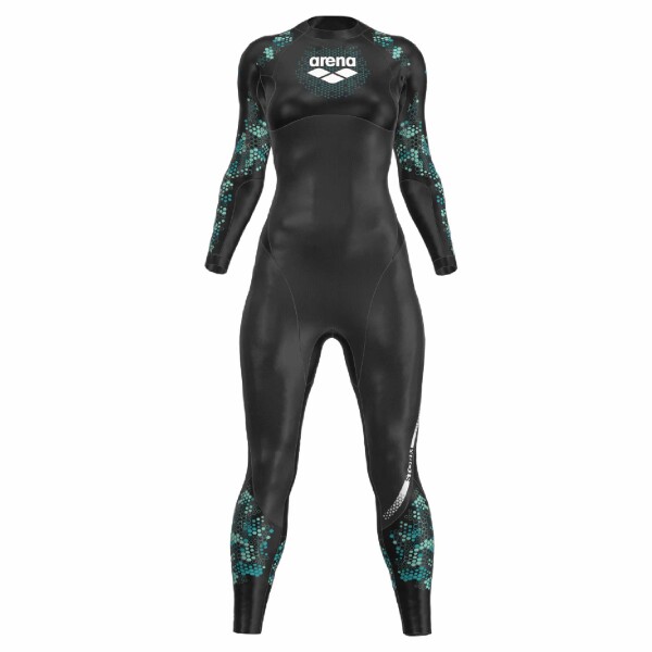 Traje de Neopreno con Carbono de Competición para Aguas Abiertas Mujer Powerskin Storm Swimsuit Carbon Wetsuit Negro