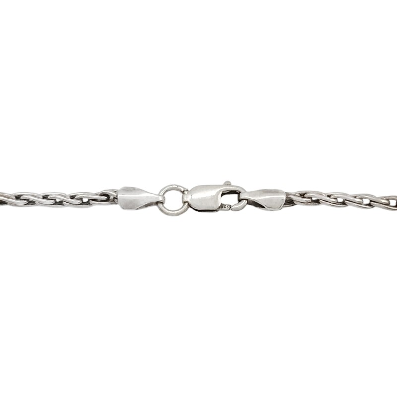 Cadena Collar Espiga-Plata y Oro-Sin Piedra-CD5011 sinpiedra