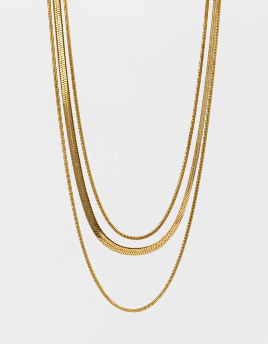 Collar De Acero Quirúrgico - Dorado 