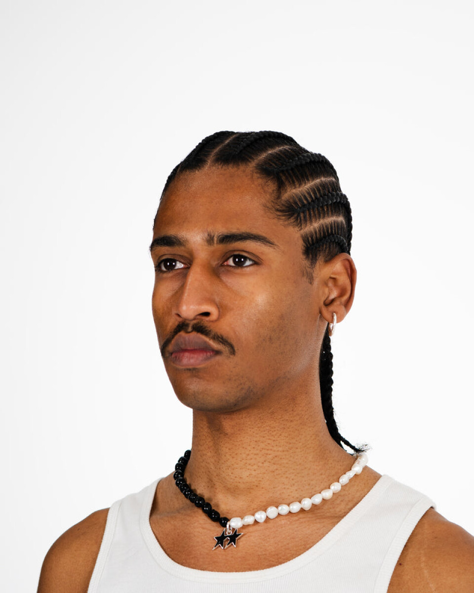 TwoJeys Collar B&W Icon Plata 