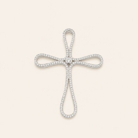 Cruz - Oro 18k Blanco Cruz - Oro 18k Blanco