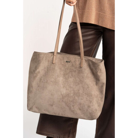 Travel Bag Gamuza Vegana Mocha