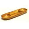 Copetinero Oval de Madera Acacia con 3 Divisiones 41x31x4cm Copetinero Oval de Madera Acacia con 3 Divisiones 41x31x4cm