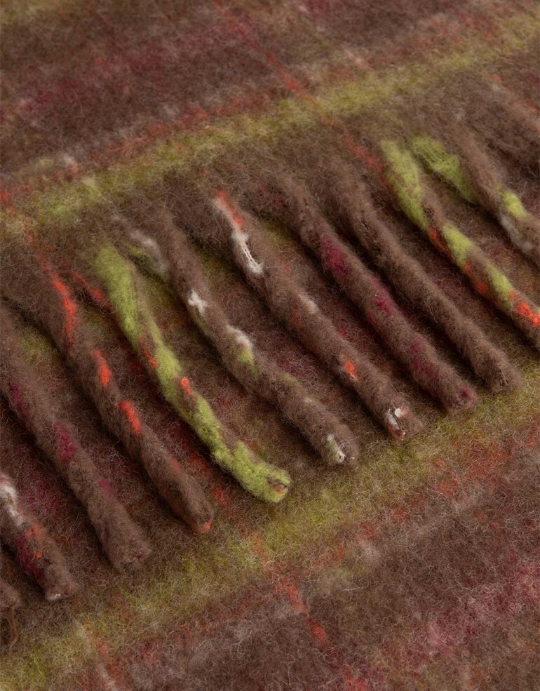 Bufandas Bufanda Tejida Tartan - Combinacion Multicolor