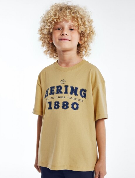 CAMISETA INFANTIL CON ESTAMPA AMARILLO