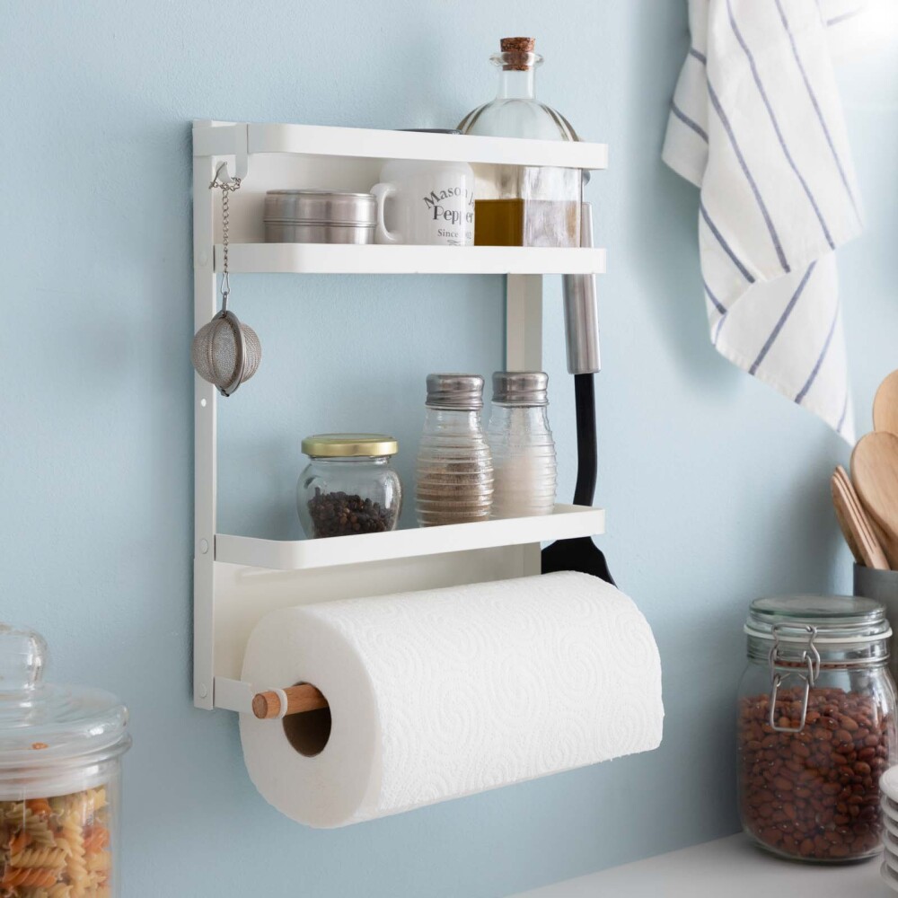ORGANIZADOR MAGNÉTICO HIERRO-IMAN-Y-MADERA BLANCO V0103239