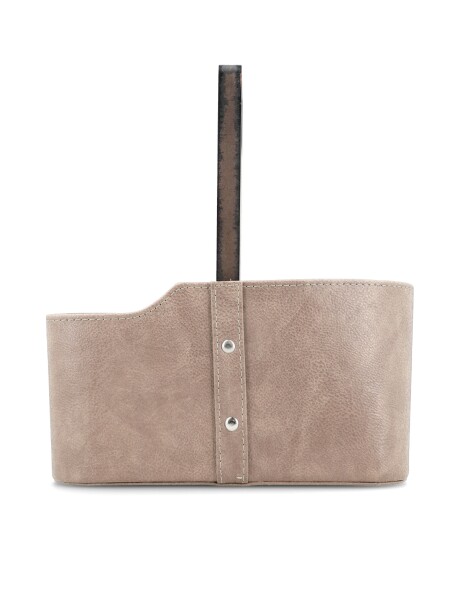 Matera de Auto en Madera Taupe