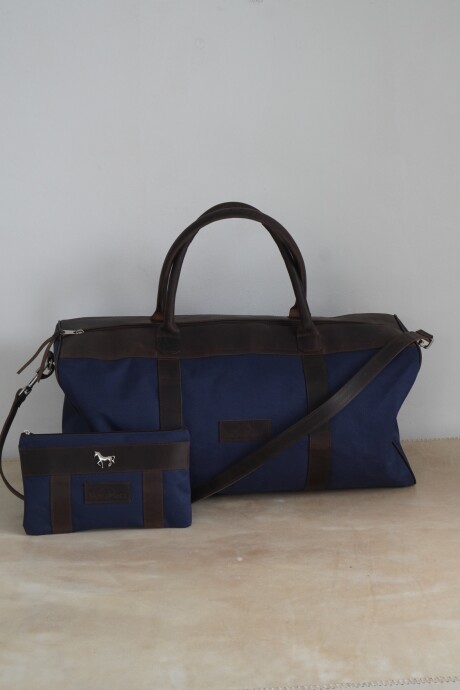 Bolso Sport XL Chocolate / Azul