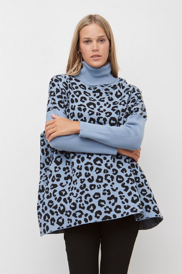 Polera Oversized CELESTE/MULTI