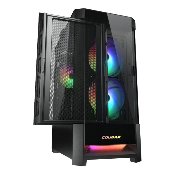 Gabinete Cougar Duoface Rgb Mid Towe GABINETE COUGAR DUOFACE RGB BLACK