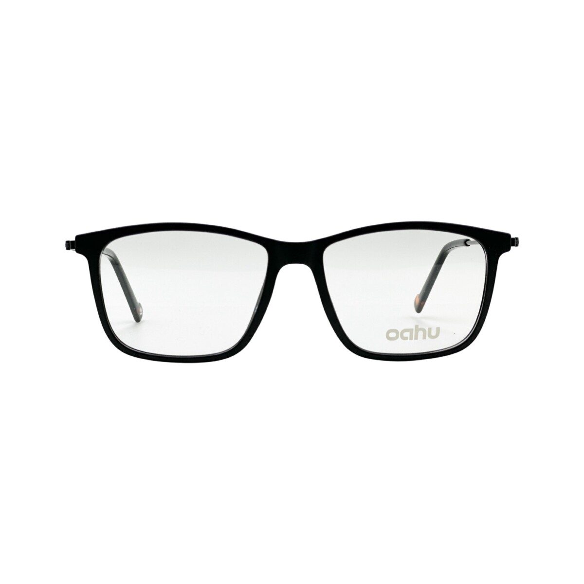Oahu Rectangular Negro Mate Frente Acetato Patilla Metal 