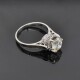 Anillo Antiguo En Platino Con Importante Brillante Central Anillo Antiguo En Platino Con Importante Brillante Central