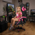 Silla Gamer Ergonomica Escritorio Reclinable Soporta 200kg Negro con Fucsia GAM003 Silla Gamer Ergonomica Escritorio Reclinable Soporta 200kg Negro con Fucsia GAM003