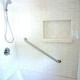 AGARRADERA ACERO INOXIDABLE METAL SATINADO CROMO 76.2CM CROMO