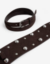 Cinturones y Fajas Faja Con Tachas - Marron Chocolate