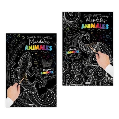 SCRATCH ART MANDALAS ANIMALES SCRATCH ART MANDALAS ANIMALES