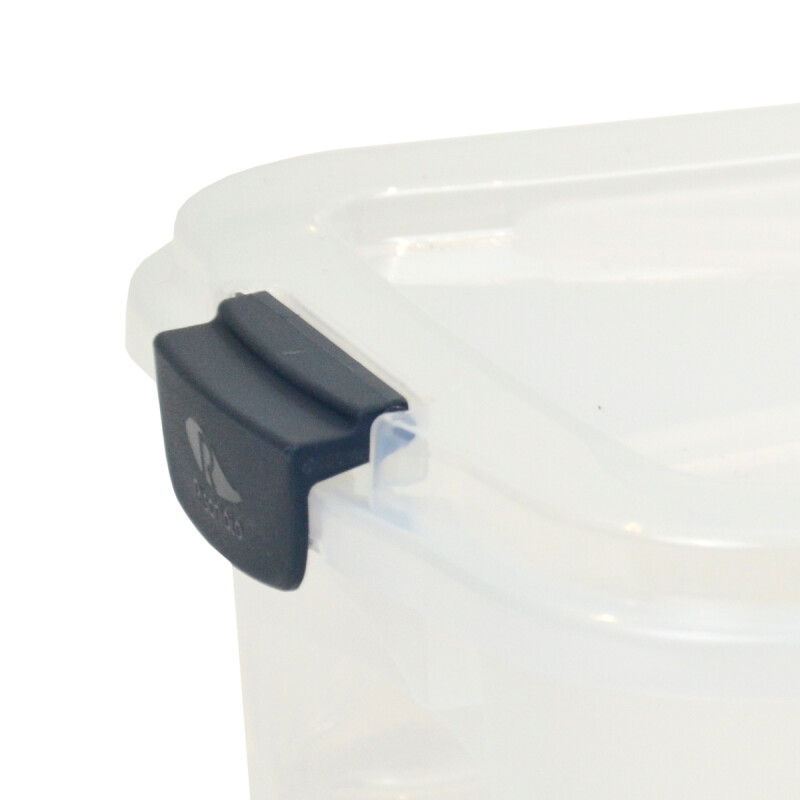 Set x3 Caja organizadora 30 lts Alta TRANSPARENTE