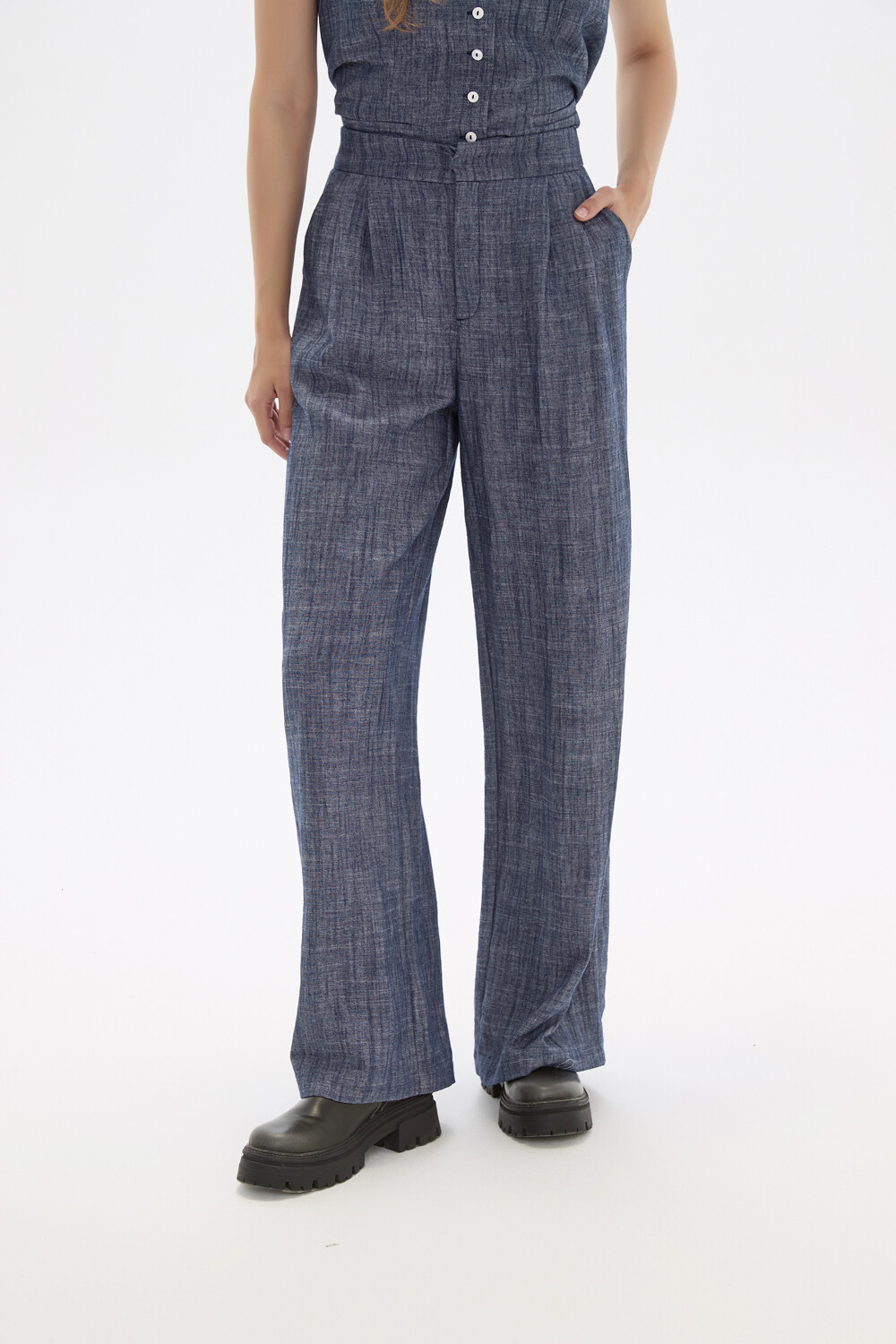 Pantalon Pussa Azul Piedra