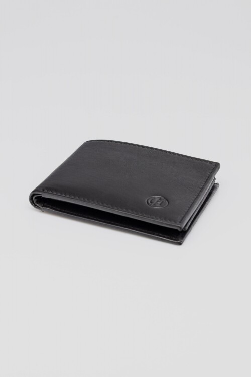 Billetera Bifold flip up Negro