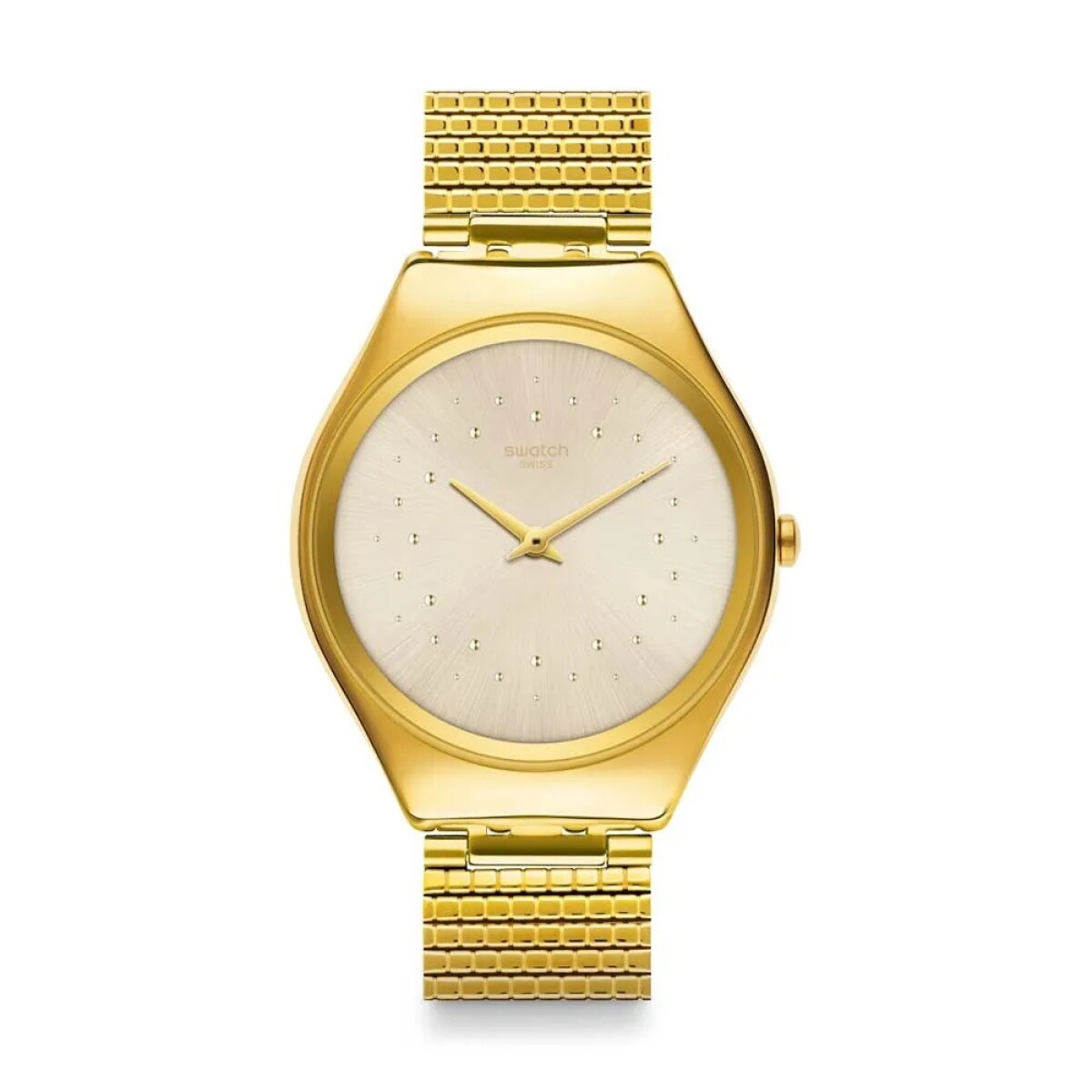 Reloj Swatch Skin Glam De Acero Dorado Syxg106gg 