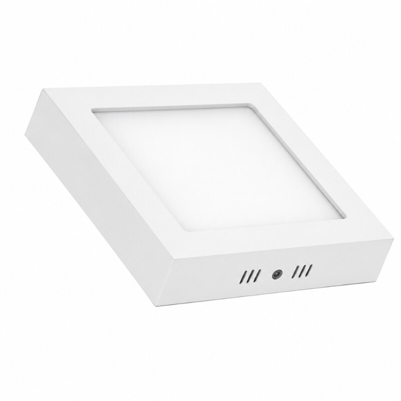 PLCA012 Panel LED Cuadrado de Adosar 12W Luz Cálida