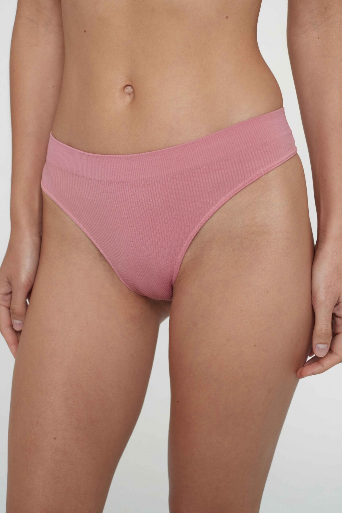 Colaless Rib Rosa Tostado