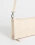 Bandoleras Boho Bandolera De Cuerina Con Solapa - Blanco Crudo