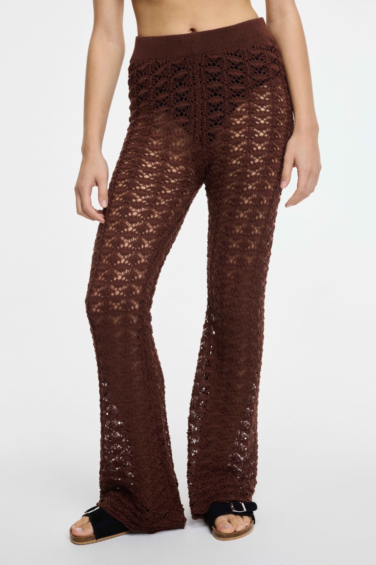 Pantalón Flora Marron