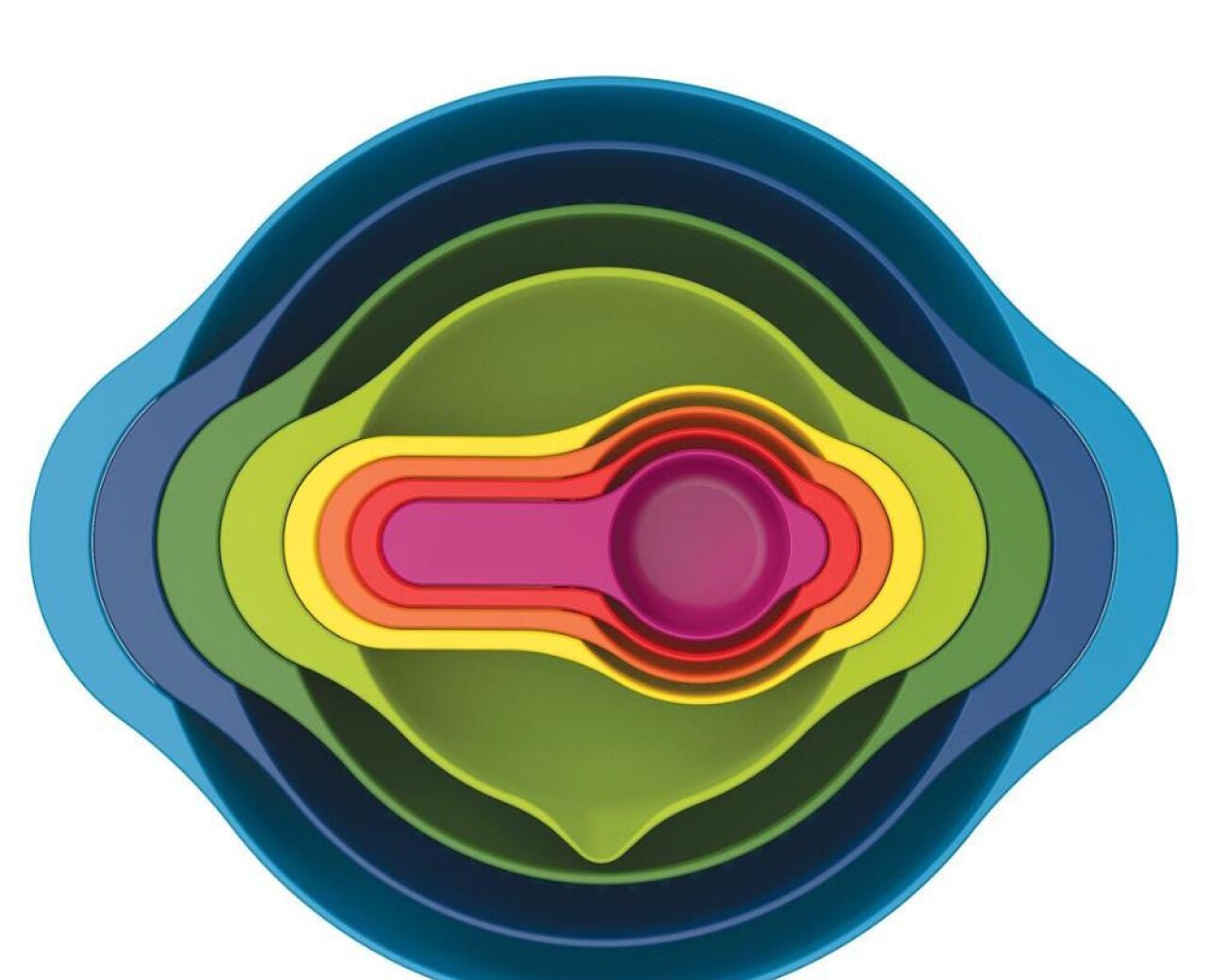 Set de 8 piezas de preparación de alimentos Joseph Joseph Duo (cuencos + colador + tazas medidoras) Set de 8 piezas de preparación de alimentos Joseph Joseph Duo (cuencos + colador + tazas medidoras)