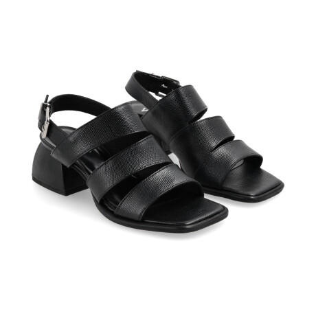 SANDALIAS VENET - CUERO LIVO NEGRO