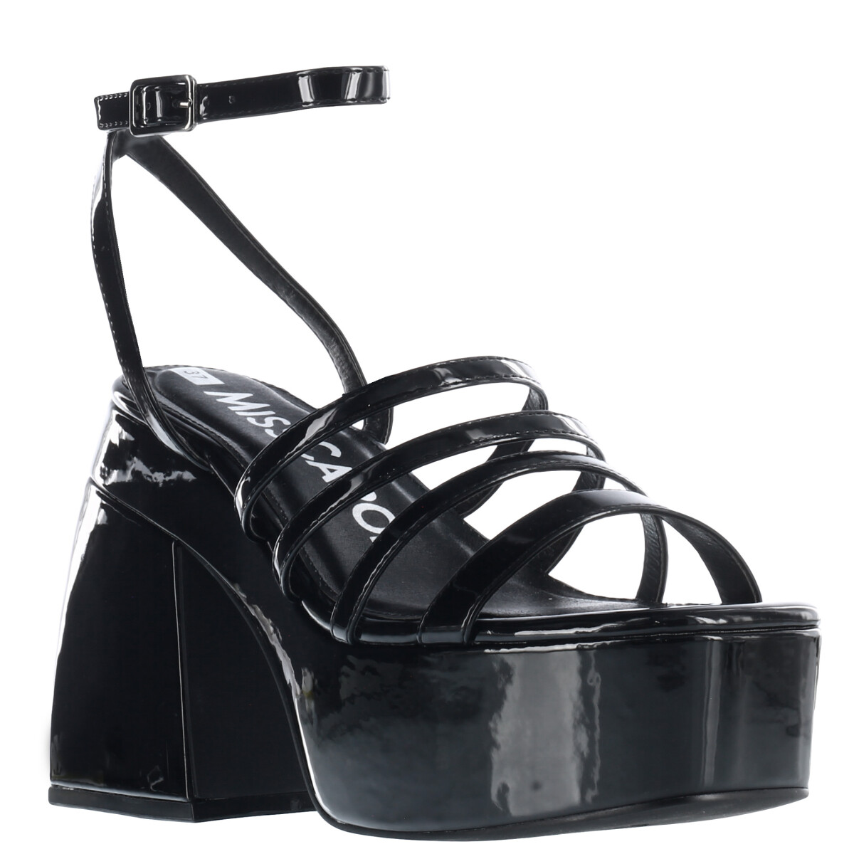 Sandalia AMUR de charol MissCarol - Black Patent 