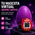 Juego de Mascota Virtual con Huevo y Consola Llavero Violeta 1