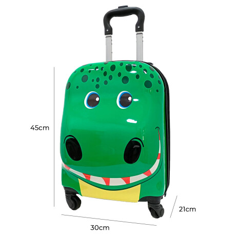 Valija Infantil C/set Organizador De Viaje Animales Val002001-dino