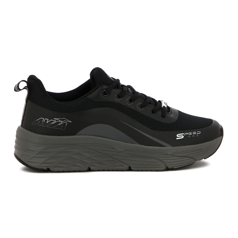 Avia Zapatillas Acordonadas Para Hombre BLACK/ DK GREY Negro-Gris Oscuro