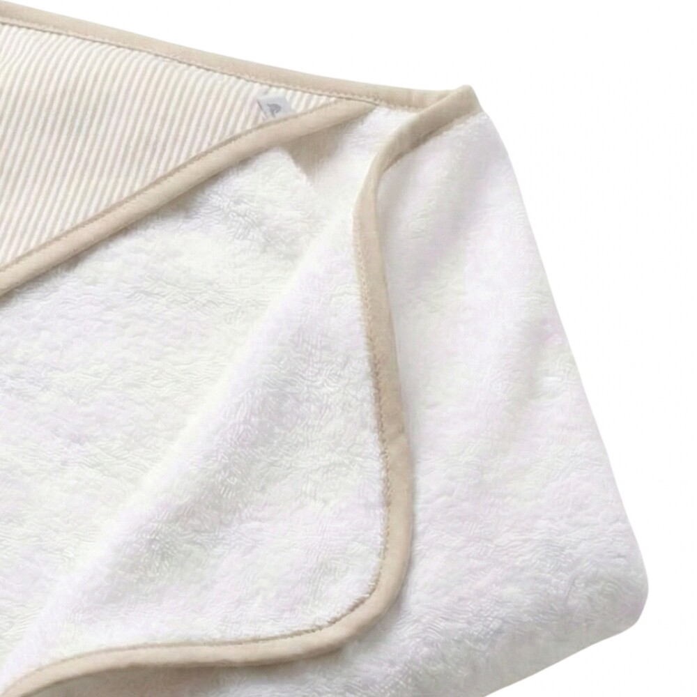 Toalla 80x80cm con Capucha - Clasic Pilar Beige