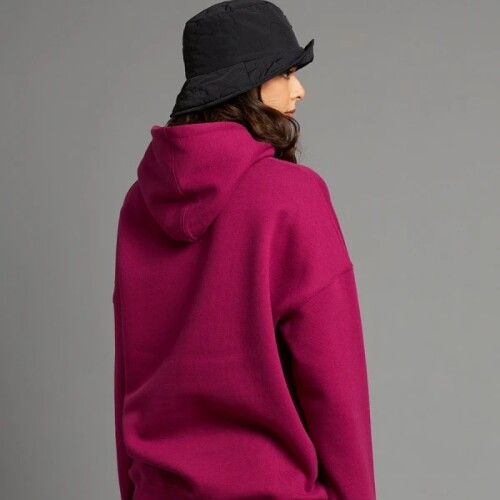 Buzo Dama C/Capucha Alg.C/Felpa Liso Rusty R25 Magenta
