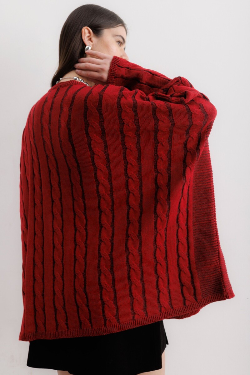 Sweater Oceano Rojo/Negro