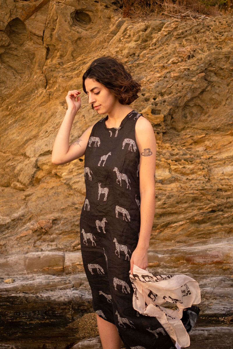 TEE DRESS Negro