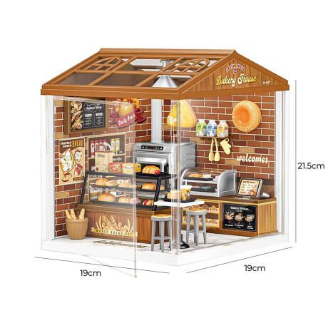 Mini Casa Escenario Armable Luz Dormitorio Restaurante Restaurante