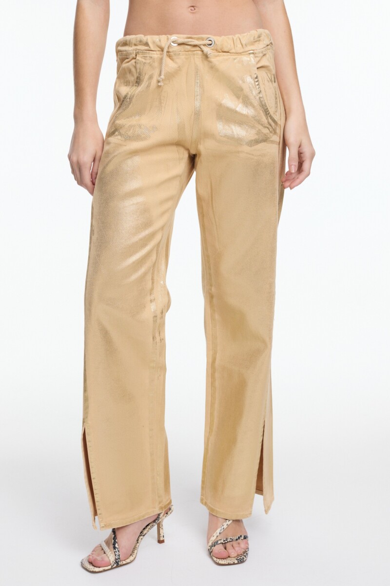 JEAN LAMINADO Oro
