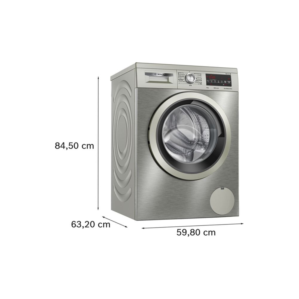 Lavarropas Bosch Inverter WUU28T6KES 9 kg Acero Inox Lavarropas Bosch Inverter WUU28T6KES 9 kg Acero Inox