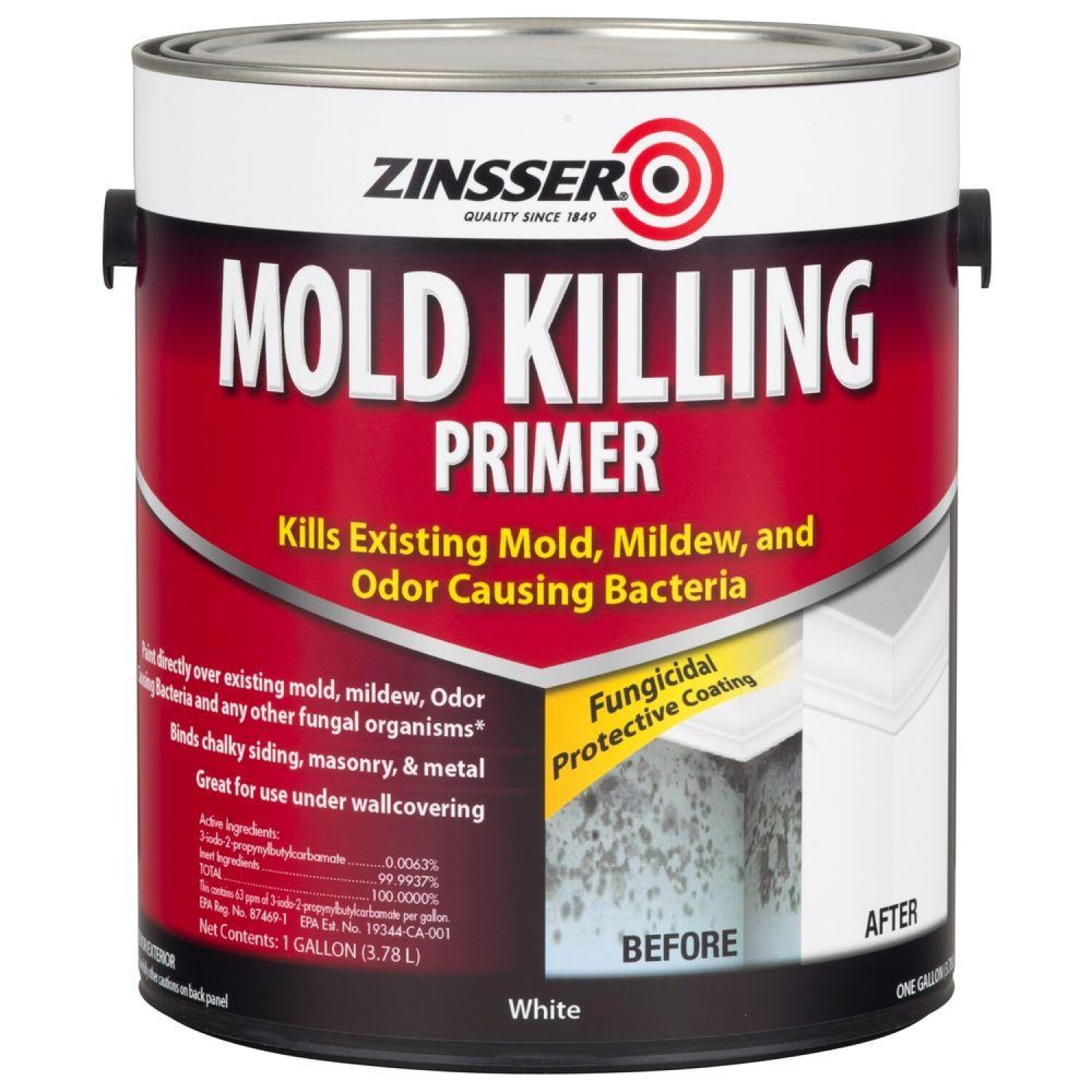 Pinturerías TecnoStore SA - Bahía Blanca - MOLD KILLING PRIMER ¿Conocés  Mold Killing Primer de Zinsser? Un fondo/sellador/protector base agua con  funguicida que puede aplicarse directamente sobre hongos, moho y musgo  eliminándolos