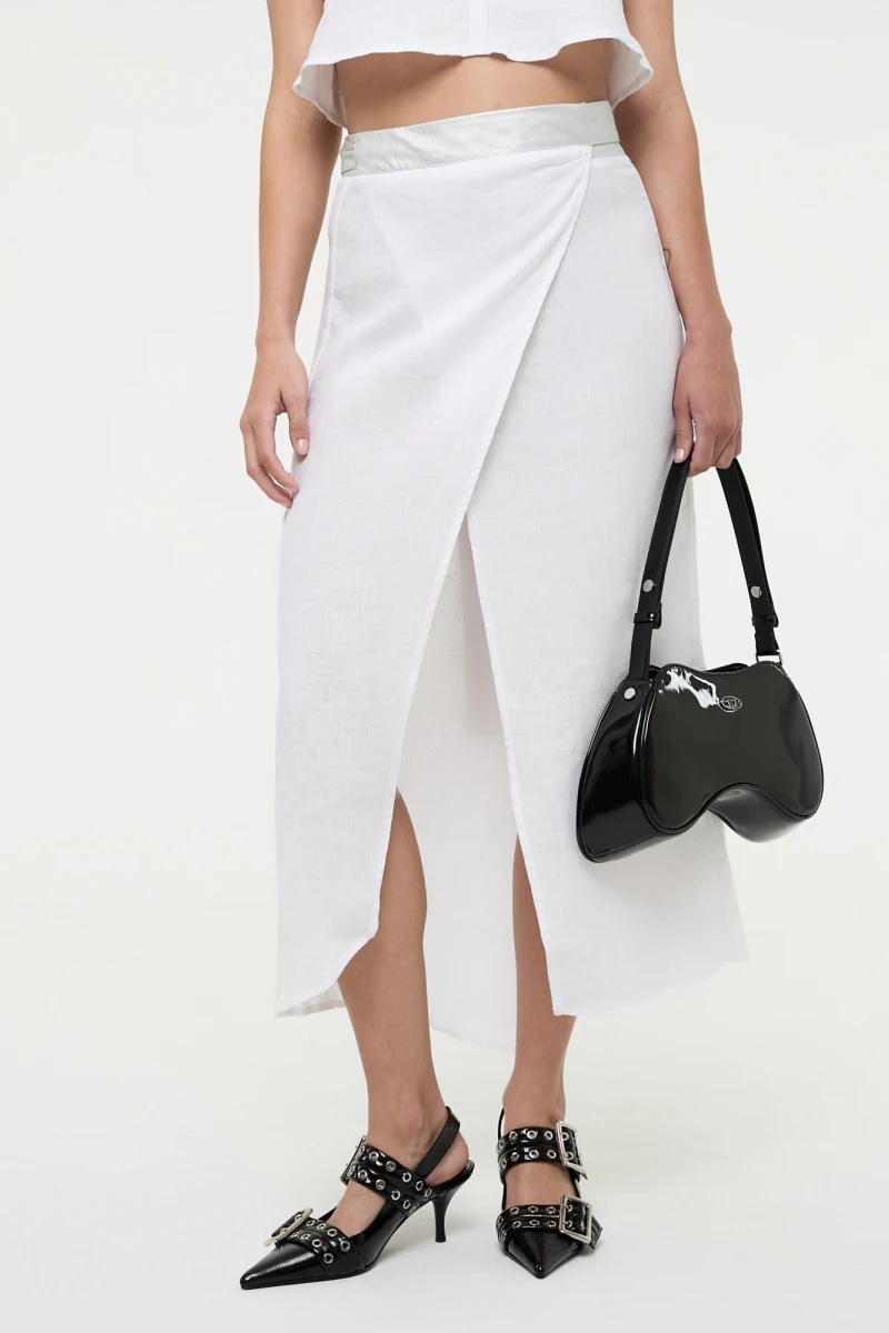 FALDA MAXI Blanco