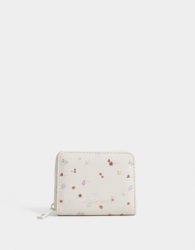 Billetera Billetera Cuerina Flores - Estampado Flores