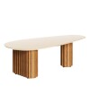 Mesa de centro Organic small Linea Manhattan Natural / Blanco