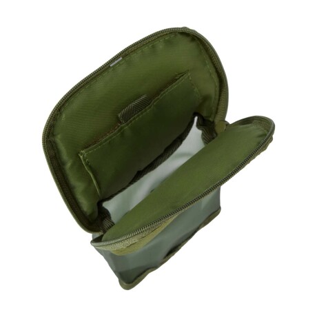Cartuchera Estuche c/Malla Diseño Vertical Lápices Lapiceras Verde