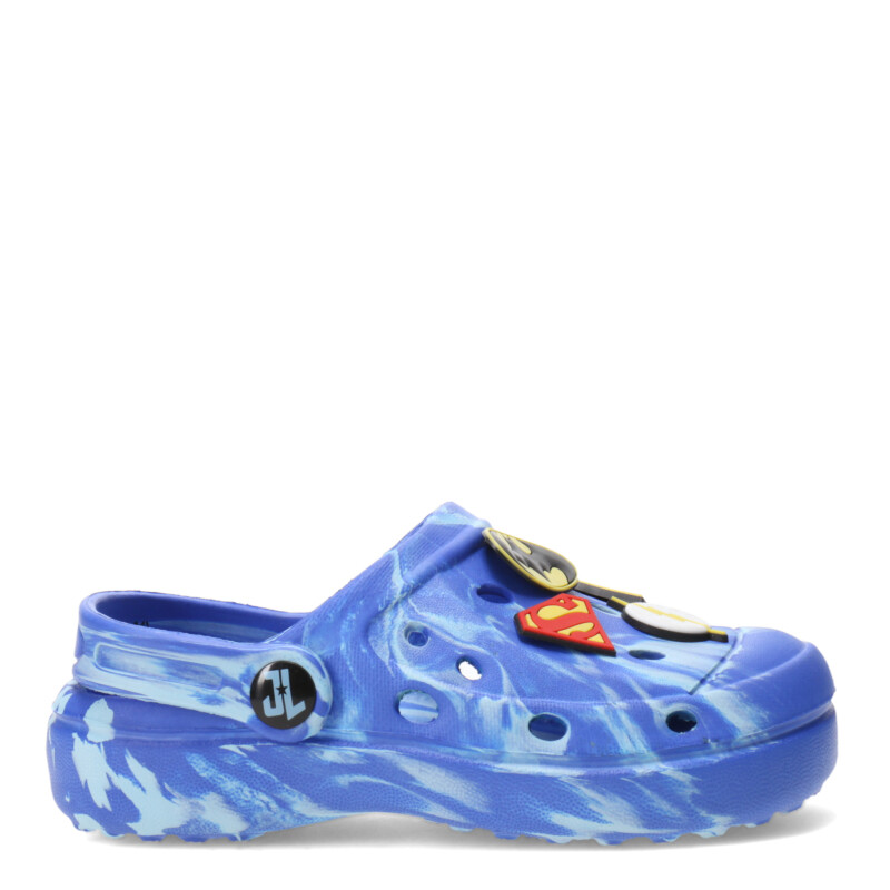 Sandalias Infantiles DC Clog Liga de la Justicia Azul